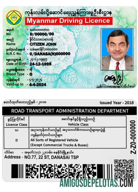 Mianmar DL exemplo real